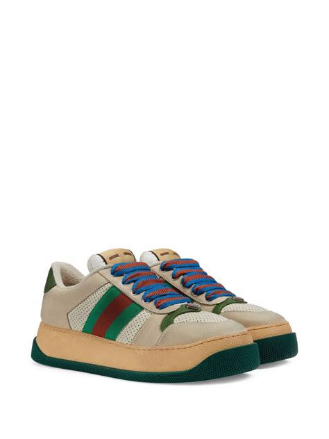 gucci screener lace-up sneakers|gucci replacement shoe laces.